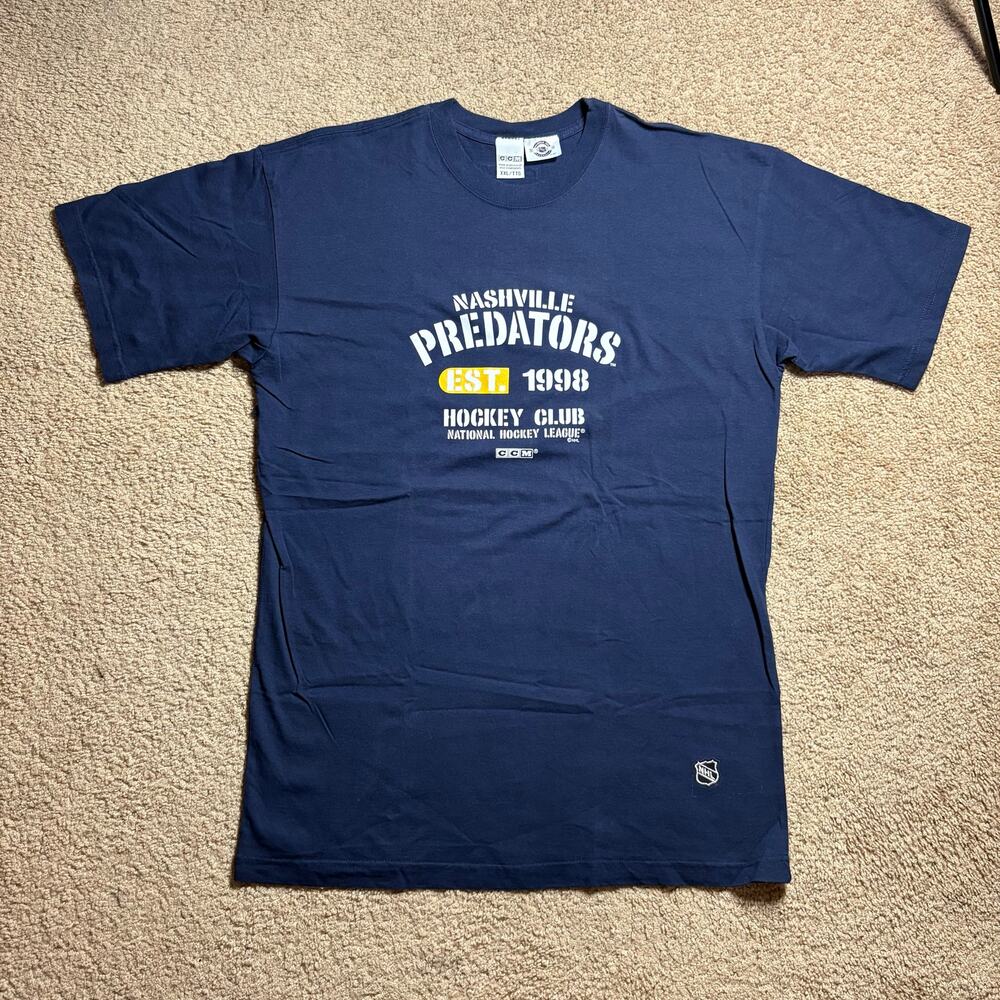 Vintage‎ Y2K NASHVILLE PREDATORS 90’s National Hockey League men’s Sz 2XL NHL